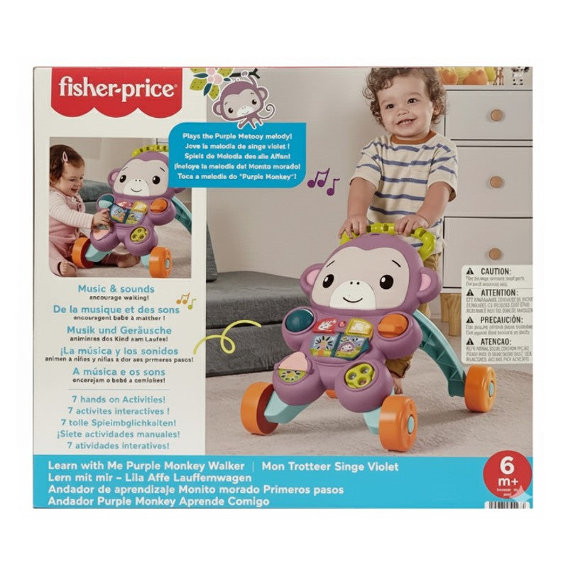Fisher-Price Andador Aprenda Comigo Amigo Macaco - MATTEL
