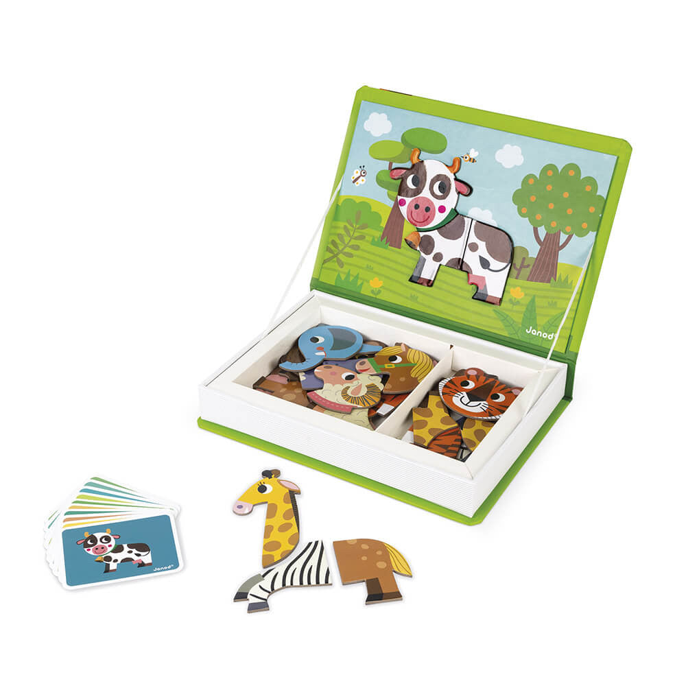 Livro Magnético Vida Animal 40 Peças - Janod