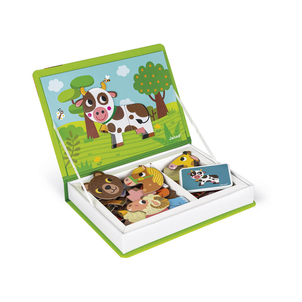 Livro Magnético Vida Animal 40 Peças - Janod