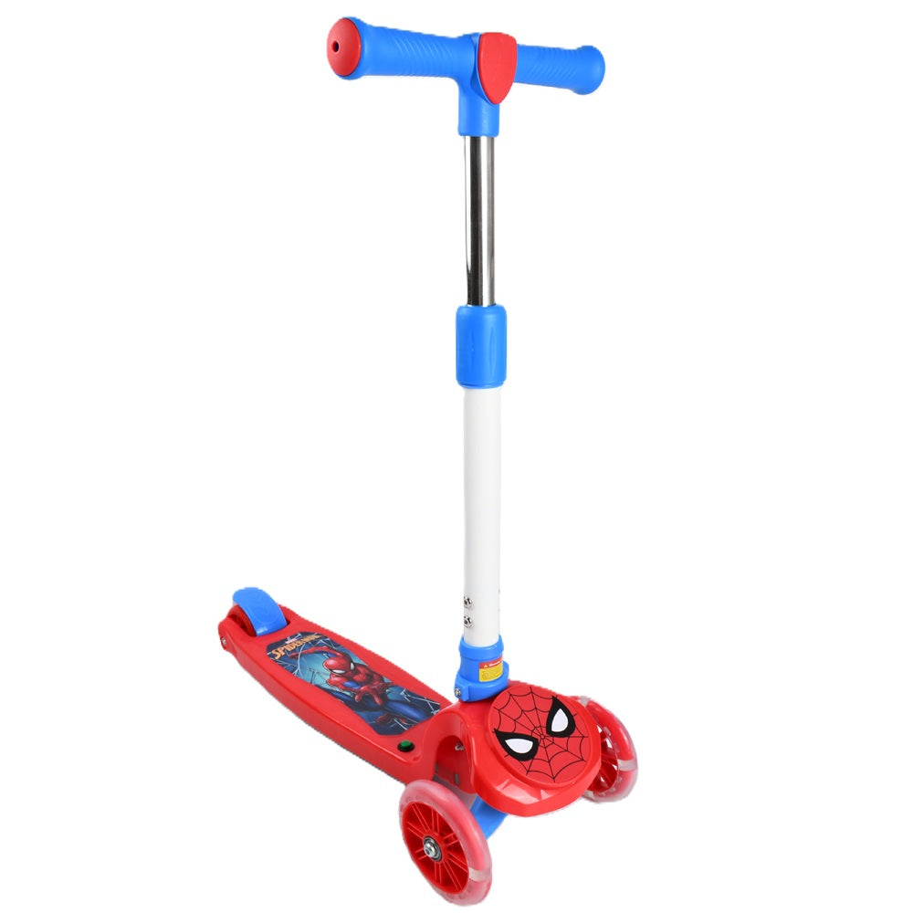 Patinete 3 rodas Spider Man com Led