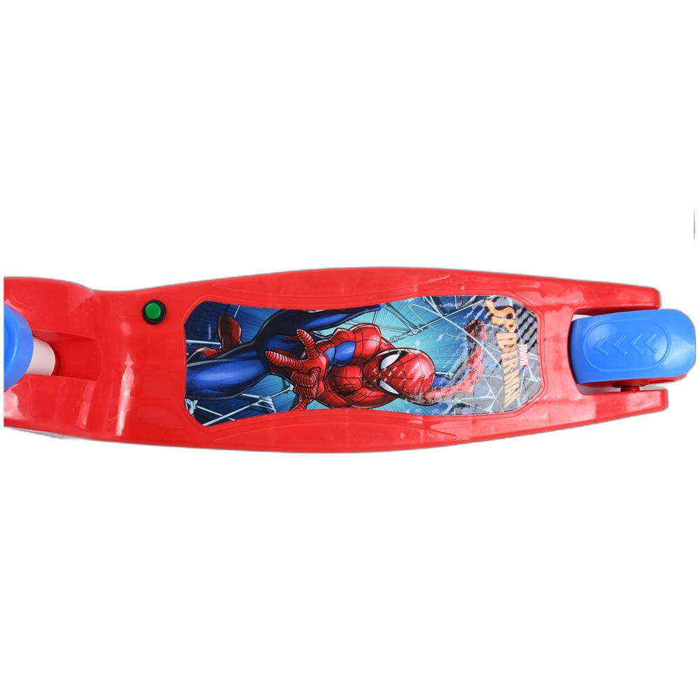 Patinete 3 rodas Spider Man com Led