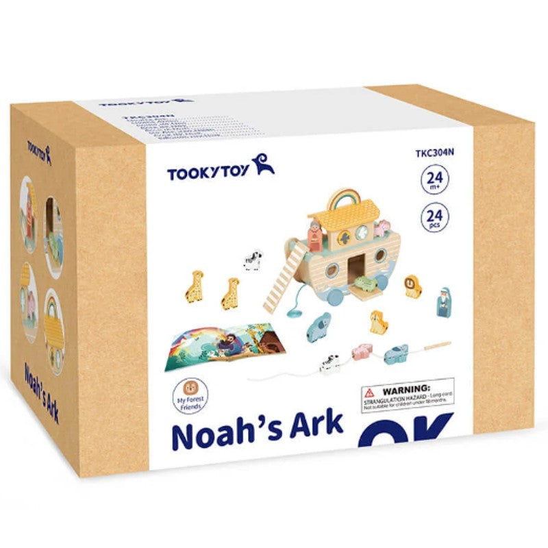 Arca de Noé Brinquedo de Madeira Didático - Tooky Toy