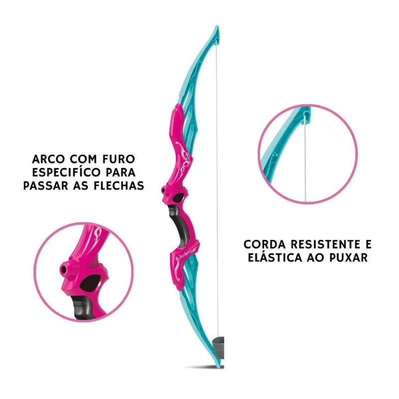 Brinquedo Arco e Flecha Rosa - Zoop