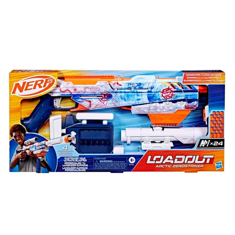 Lançador de Dardos Nerf Loaadout Arctic Zerostriker - Hasbro