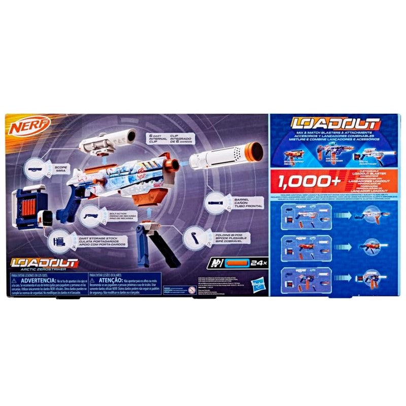 Lançador de Dardos Nerf Loaadout Arctic Zerostriker - Hasbro