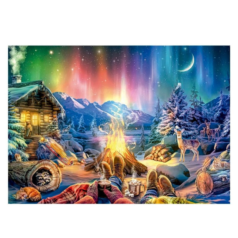 Quebra-cabeça 500 peças Aurora Boreal - GROW