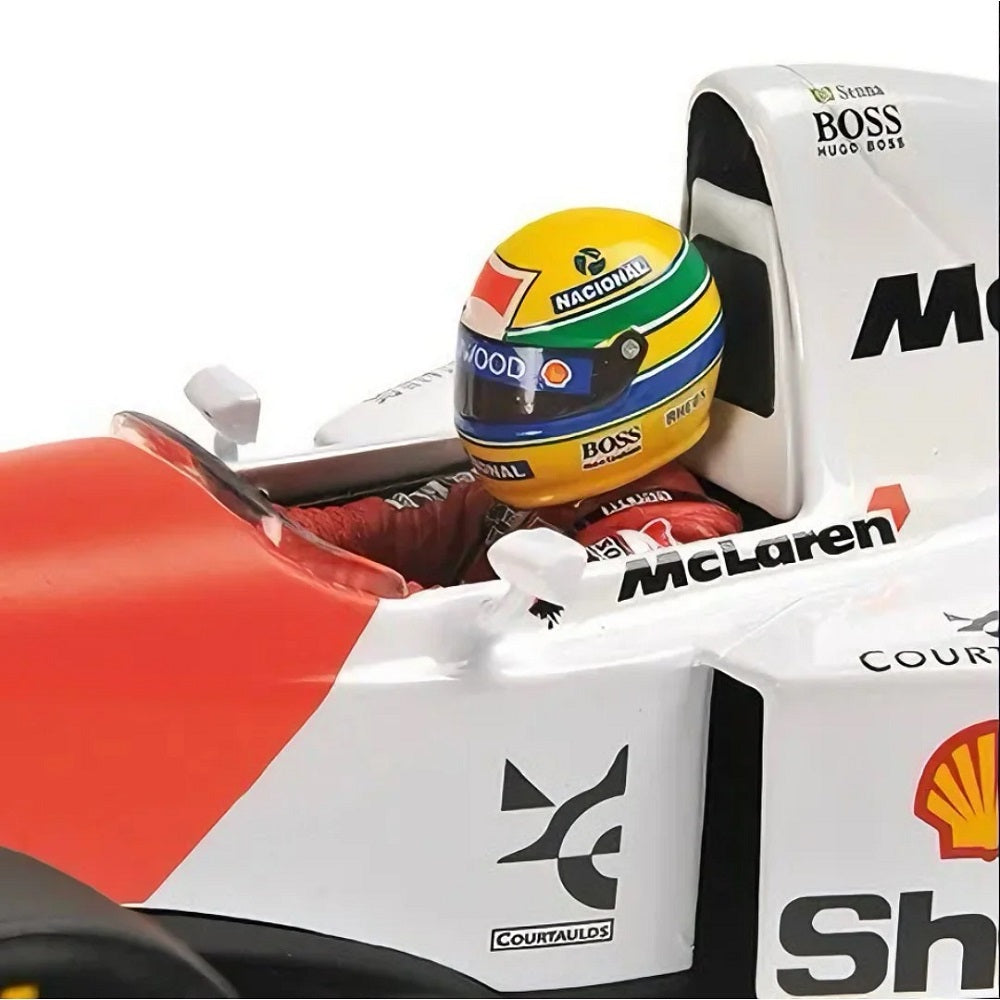 Miniatura 1/18 McLaren MP4/8 Ayrton Senna GP 1993 Australia - Bburago