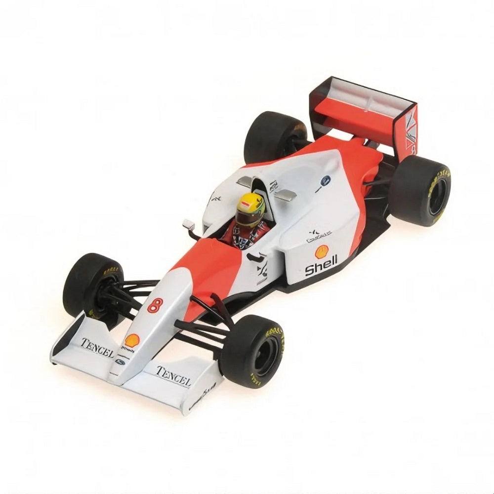Miniatura 1/18 McLaren MP4/8 Ayrton Senna GP 1993 Australia - Bburago