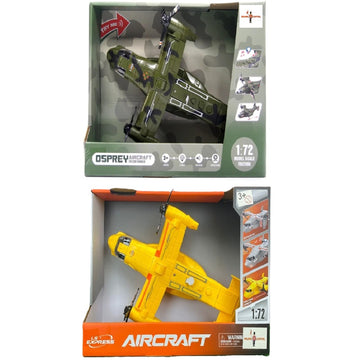 Avião Osprey Sortido Fricção Som e Luz 1:72 - Brink Center