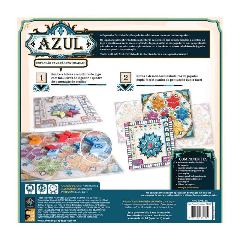 Jogo Azul Pavilhão Envidraçado Expansão - Galápagos