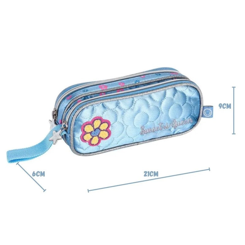 Estojo Duplo Escolar Sweet Queen - Clio