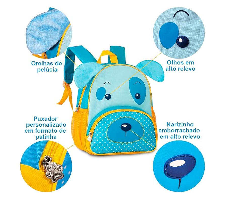 Mochila De Costas Infantil Cachorro - Clio