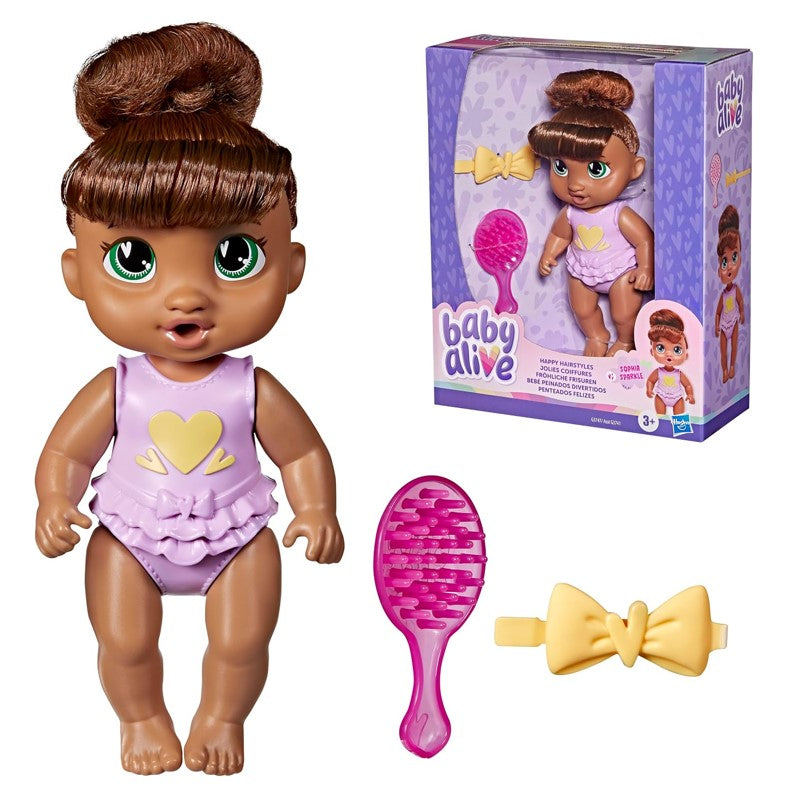 Baby Alive Penteados Felizes Sophia Sparkle - Hasbro