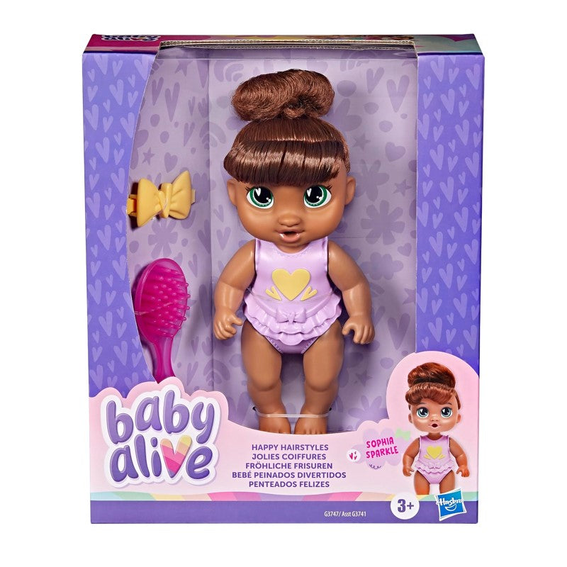 Baby Alive Penteados Felizes Sophia Sparkle - Hasbro