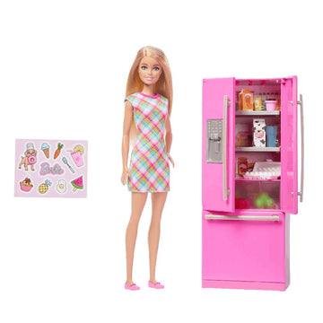 Barbie com Geladeira e Acessórios - Mattel