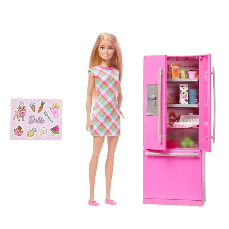 Barbie com Geladeira e Acessórios - Mattel
