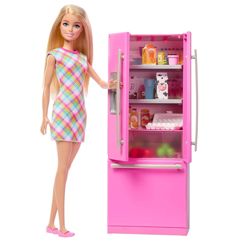 Barbie com Geladeira e Acessórios - Mattel