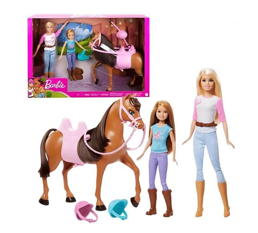 Boneca Barbie E Stacie Lições Montar A Cavalo - Mattel