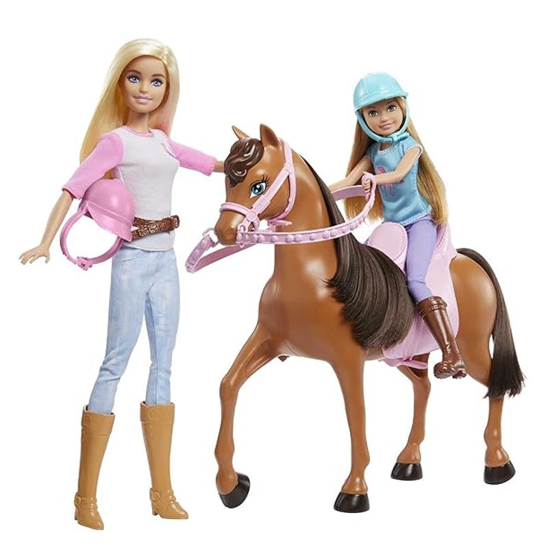 Boneca Barbie E Stacie Lições Montar A Cavalo - Mattel