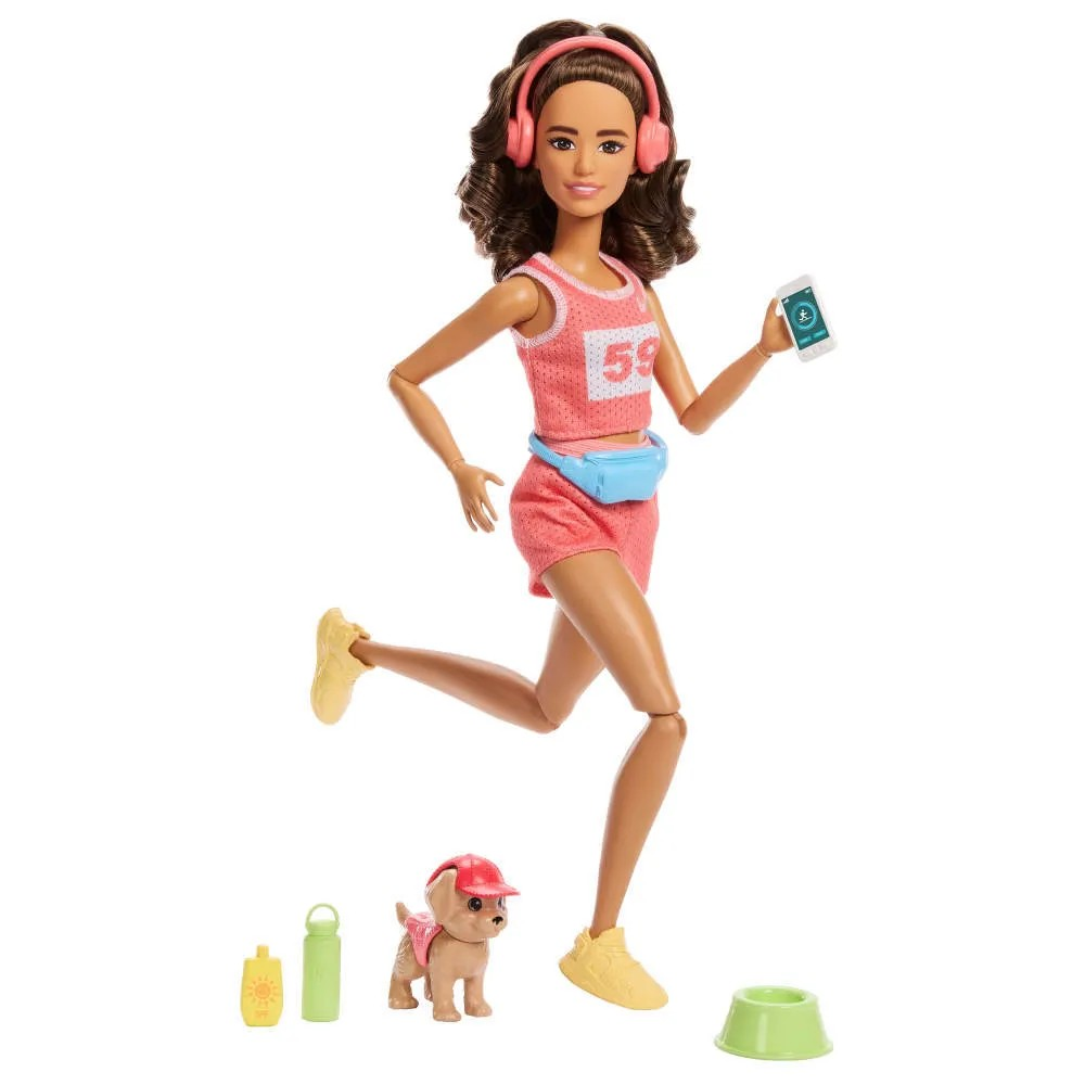 Barbie Corredora do Bem Estar Com Pet