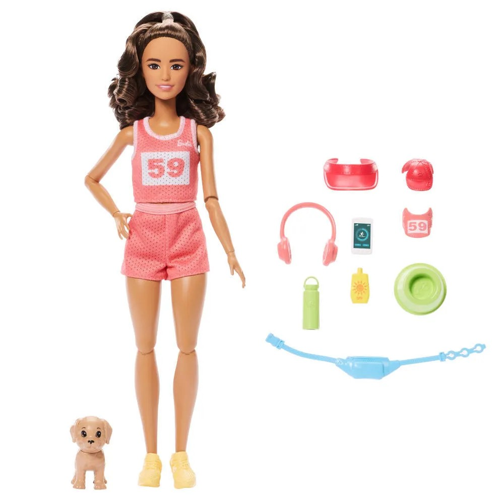 Barbie Corredora do Bem Estar Com Pet