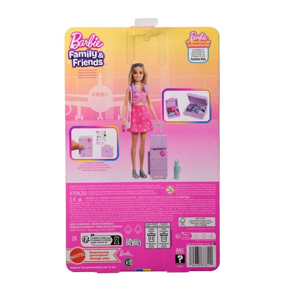 Barbie Family & Friends Boneca Malibu - JMJ47