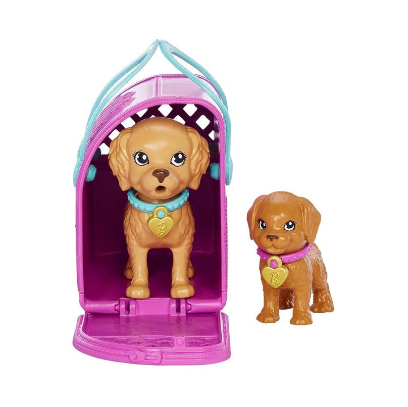Boneca Barbie Adota Cachorrinho Negra - Mattel