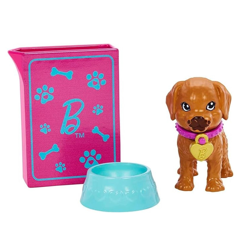 Boneca Barbie Adota Cachorrinho Negra - Mattel