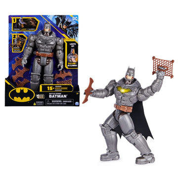 Boneco Batman Cinza 30cm com Luz e Som - Sunny