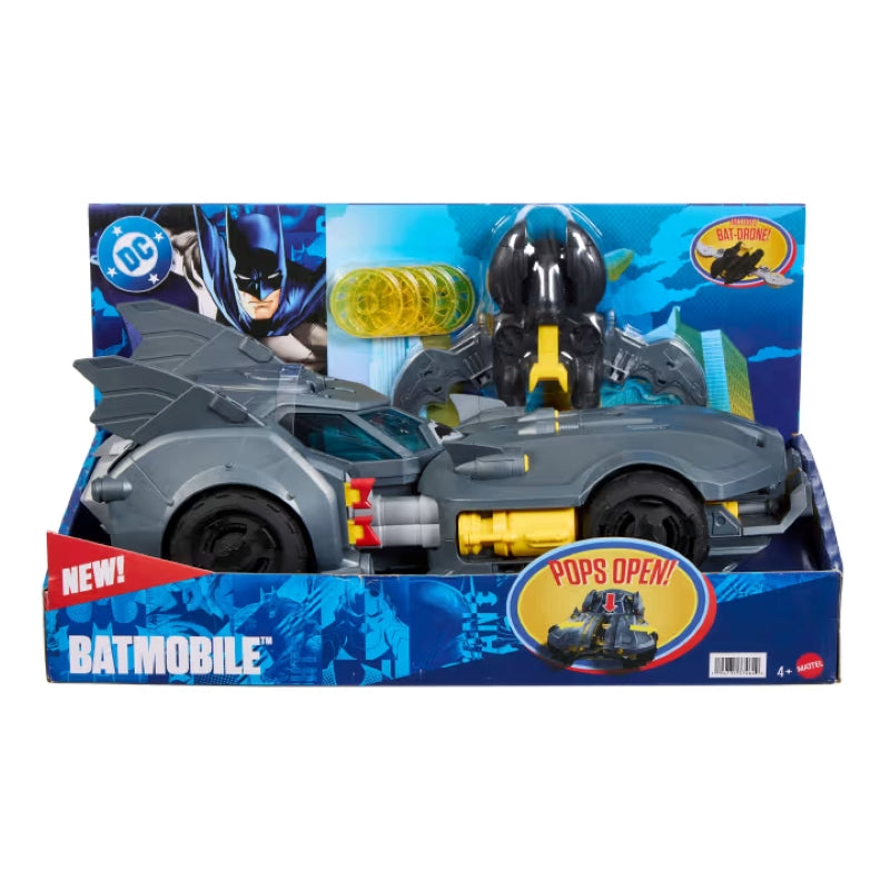 Veículo DC Batmóvel Batlink Com Bat-Drone - Mattel