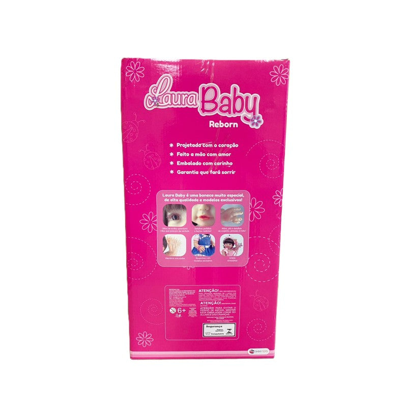 Boneca Bebê Reborn Laura Baby Bella - Shiny Toys