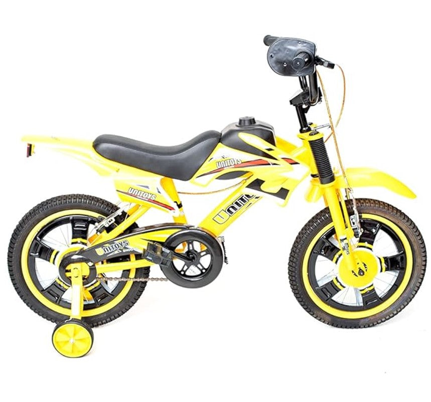 Bicicleta Infantil Aro 14 Cross Amarela - Unitoys