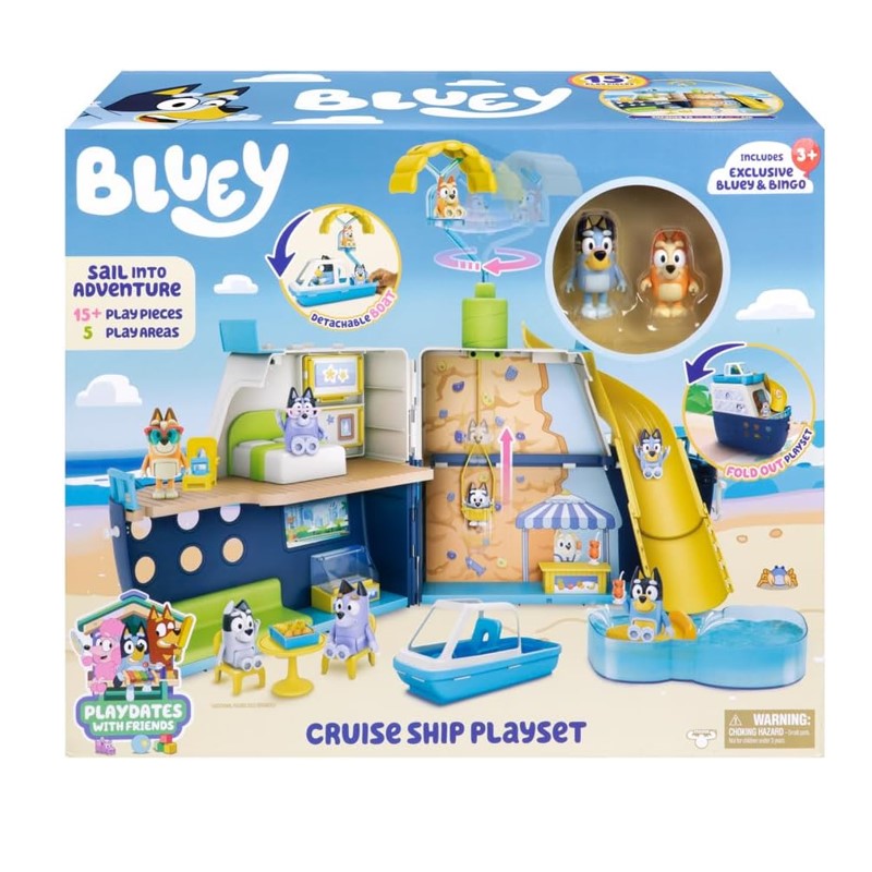 Playset Bluey Navio de Cruzeiro - Candide