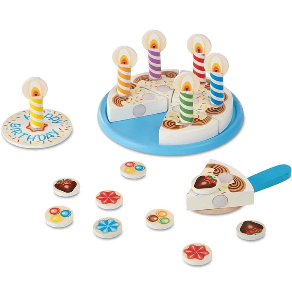 Comidinha Brinquedo Madeira Bolo Aniversário Melissa & Doug