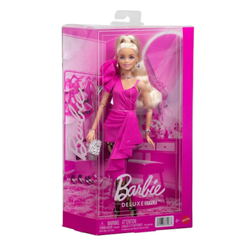 Boneca Barbie Fashion Deluxe Style Vestido Rosa - JJN73