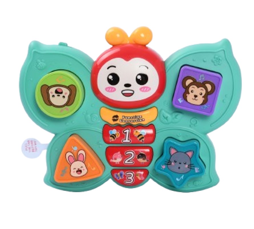 Brinquedo Borboleta com Teclas Musicais para Bebê