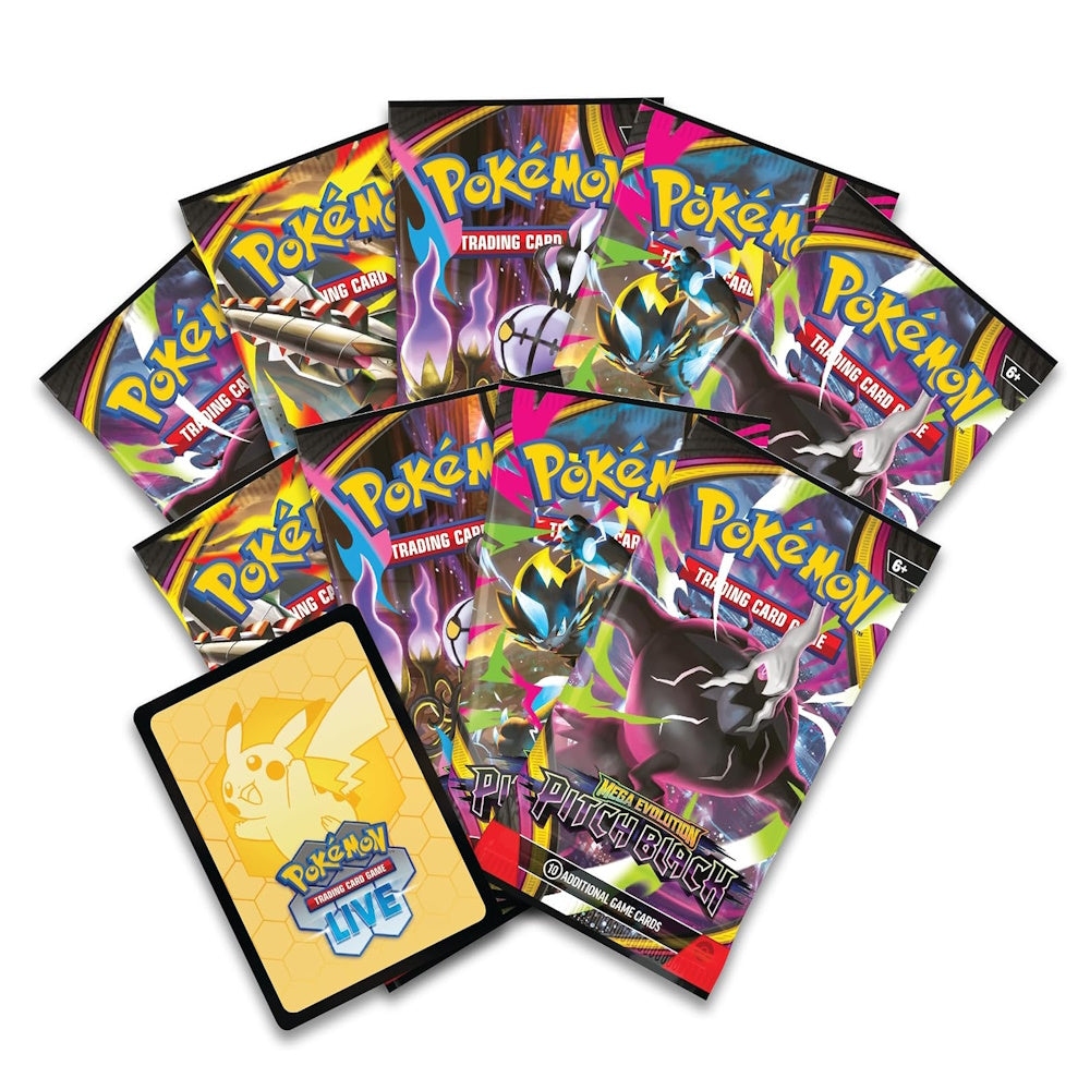 Pokémon TCG: Mega Evolution Pitch Black Elite Trainer Box Inglês - Galápagos Jogos