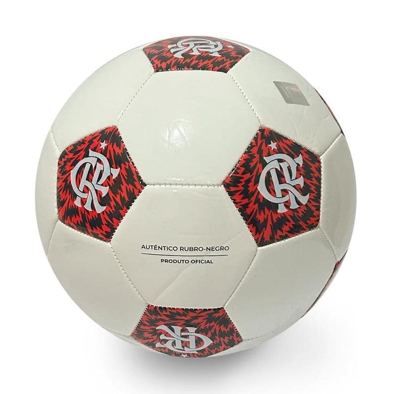 Bola Oficial Branca Flamengo Futebol de Campo - Sports Bel