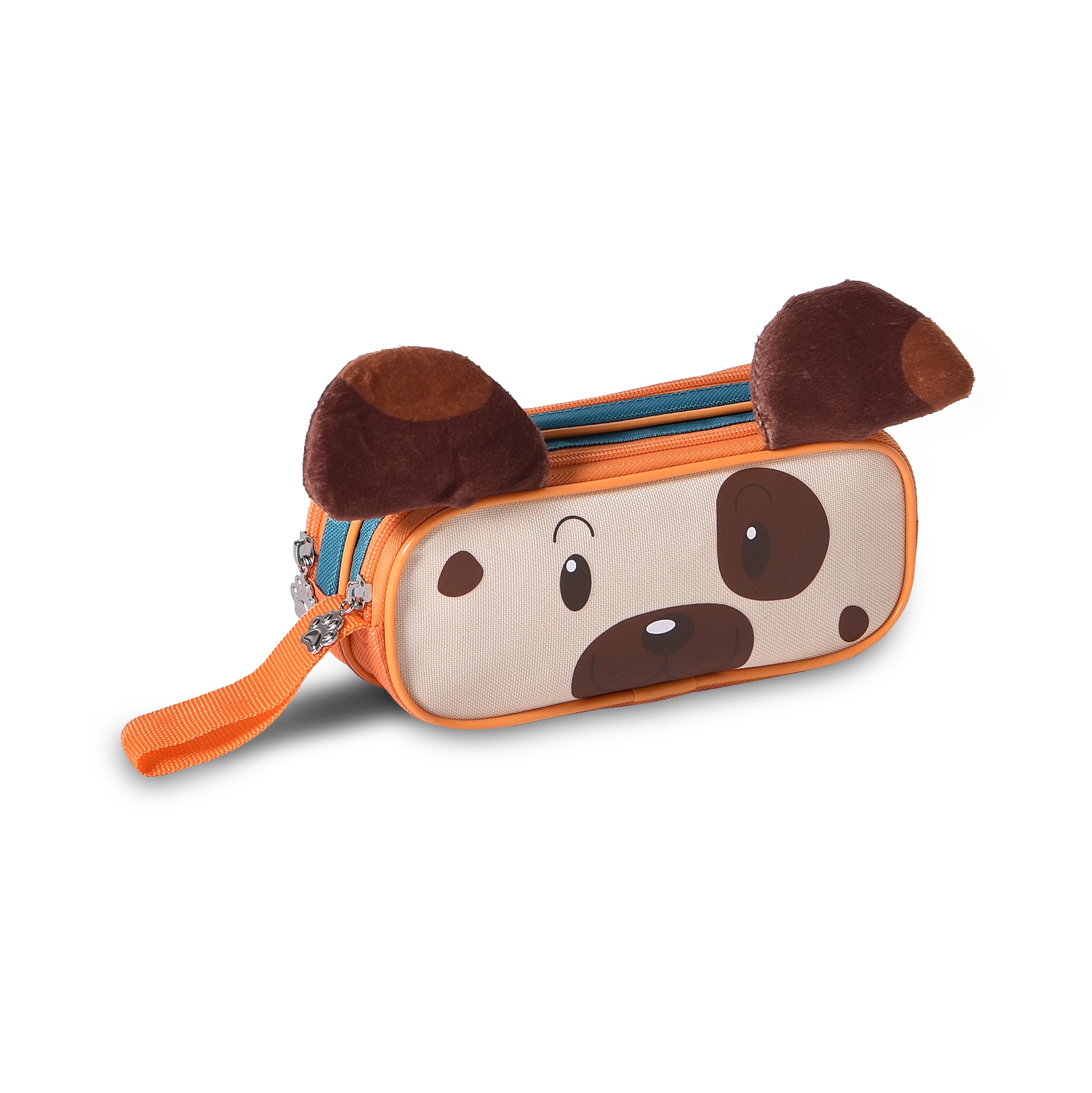 Estojo Duplo Infantil Escolar Cachorrinho Clio Pets