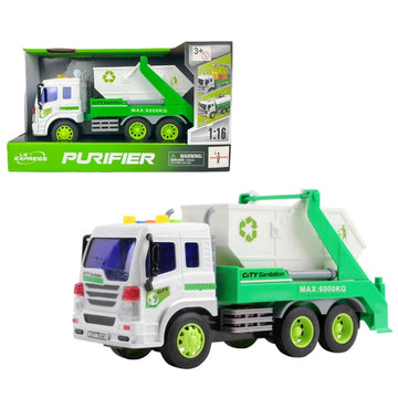 Caminhão de Reciclagem Caçamba c/ Luz e Som 1:16 - Brink Center