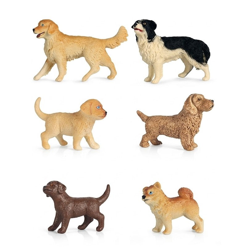 Cães de Estimação em Miniatura Kit com 6 Raças Adoráveis - Vip