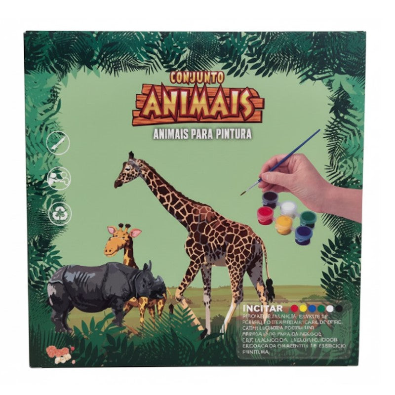 Brinquedo Animal Selvagem Para Colorir Pintura