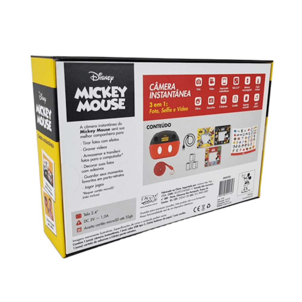 Câmera Instantânea Oficial Mickey – DN01503