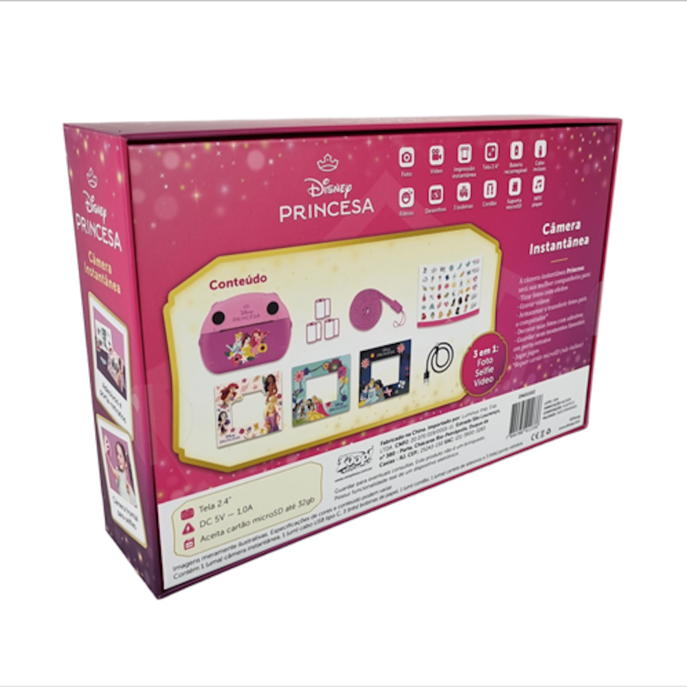 Câmera Instantânea Oficial Princesas – DN01502