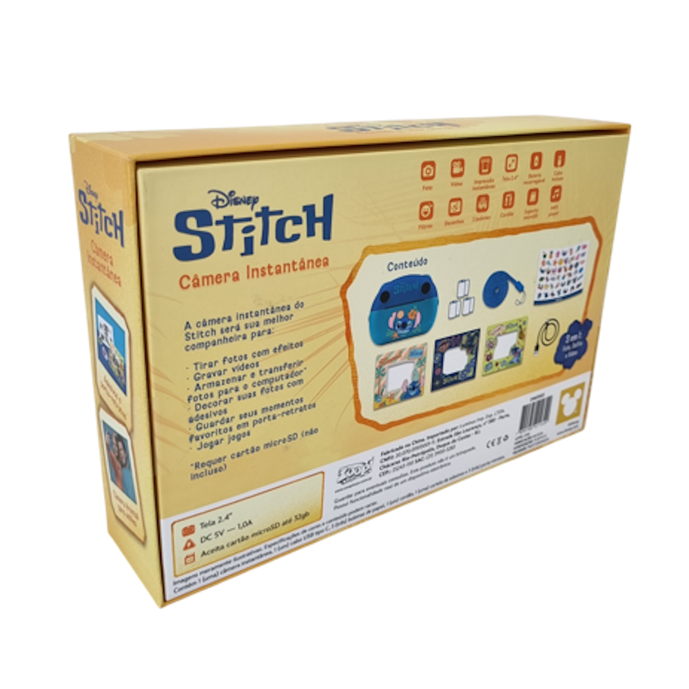Câmera Instantânea Oficial Stitch – DN01501