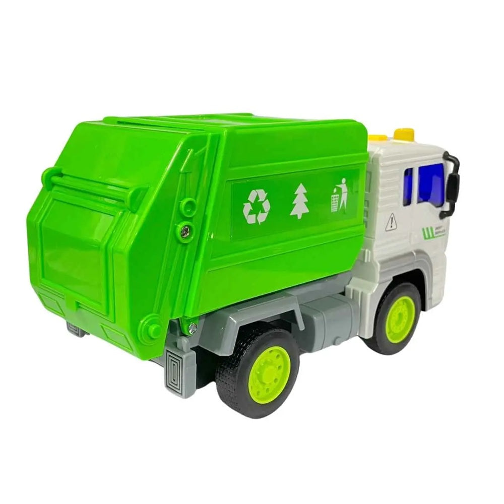 Caminhão de Lixo com  Fricção Som e Luz 1:20 - Brink Center