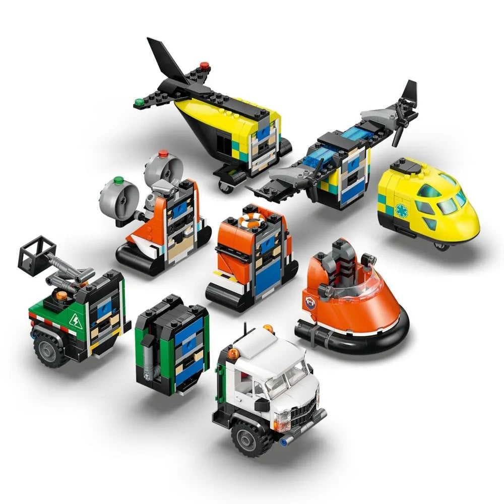 Lego City  Avião Caminhão de Serviço e Aerobarco - 60505