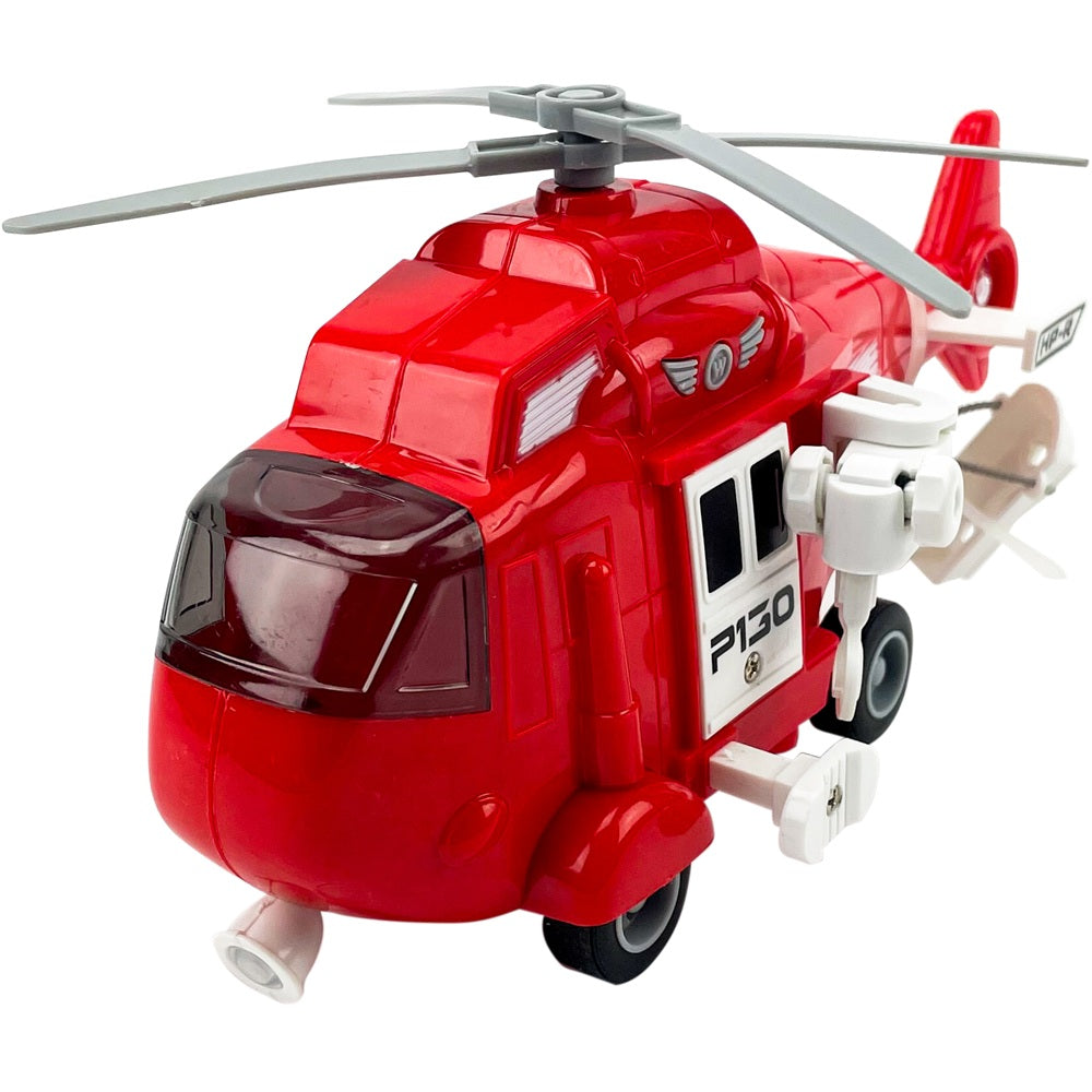 Caminhão Reboque com Carrinho e Helicóptero - BBR Toys