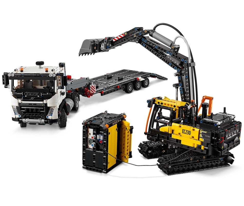 Lego Technic Caminhão Volvo FMX e Escavadeira Elétrica EC230