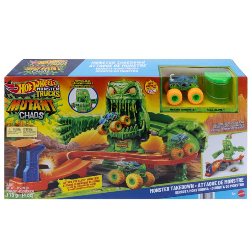 Hot Wheels Monster Trucks Pista Mutant Caos - Mattel
